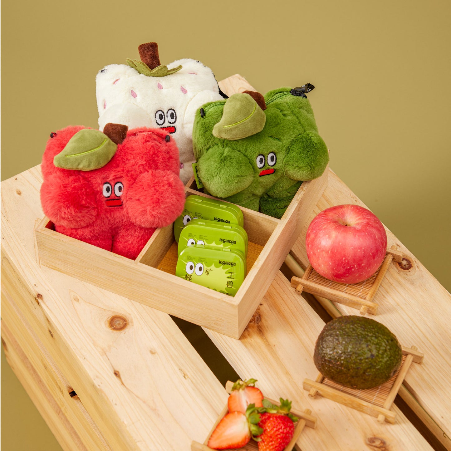 LOGALOGA Yaya Pistachio Series Fruity Joy Plush