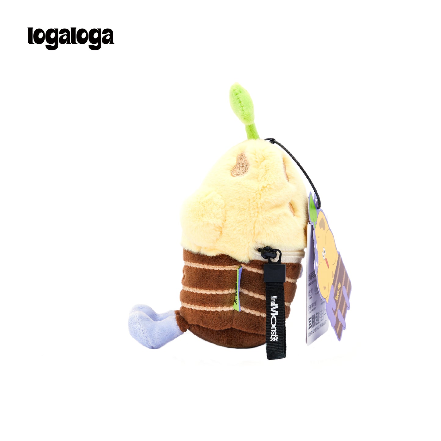 LOGLOGA Popcorn style phone case bag Plush