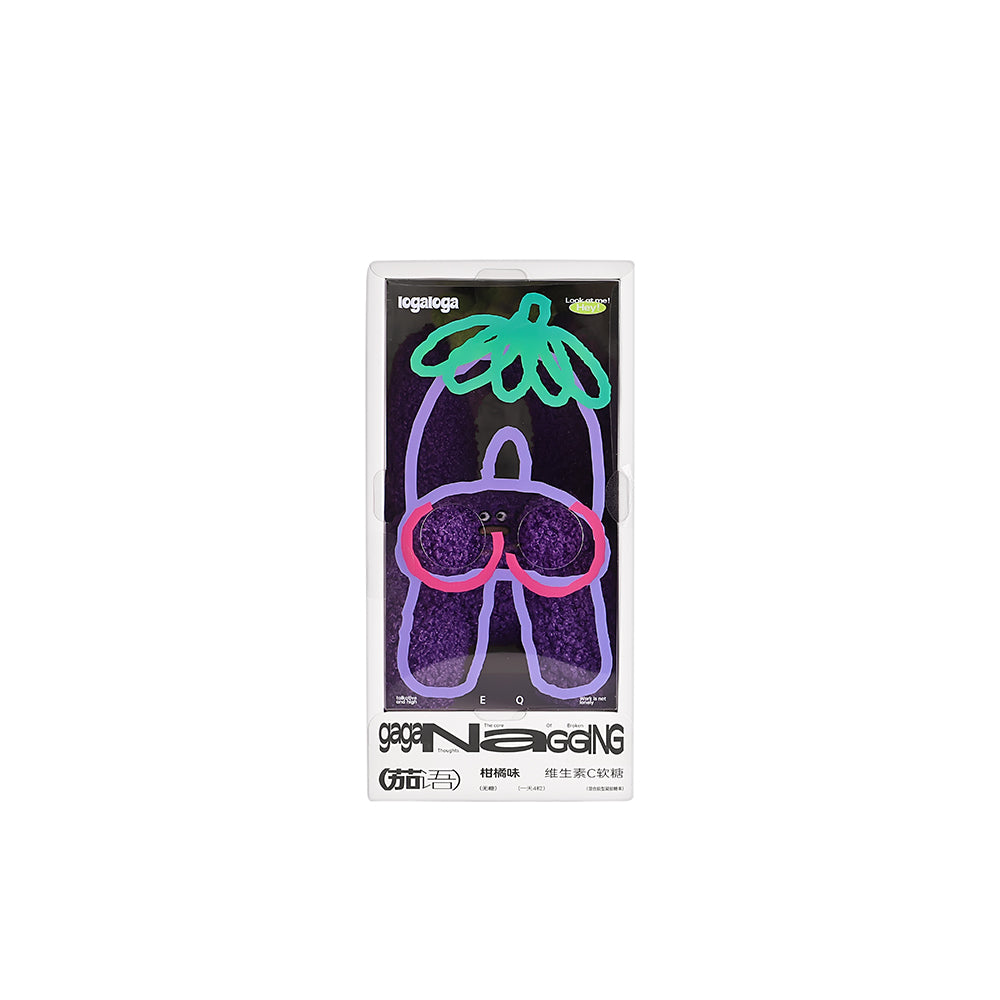 LOGALOGA Eggplant (Mobile Phone Holder) Plush