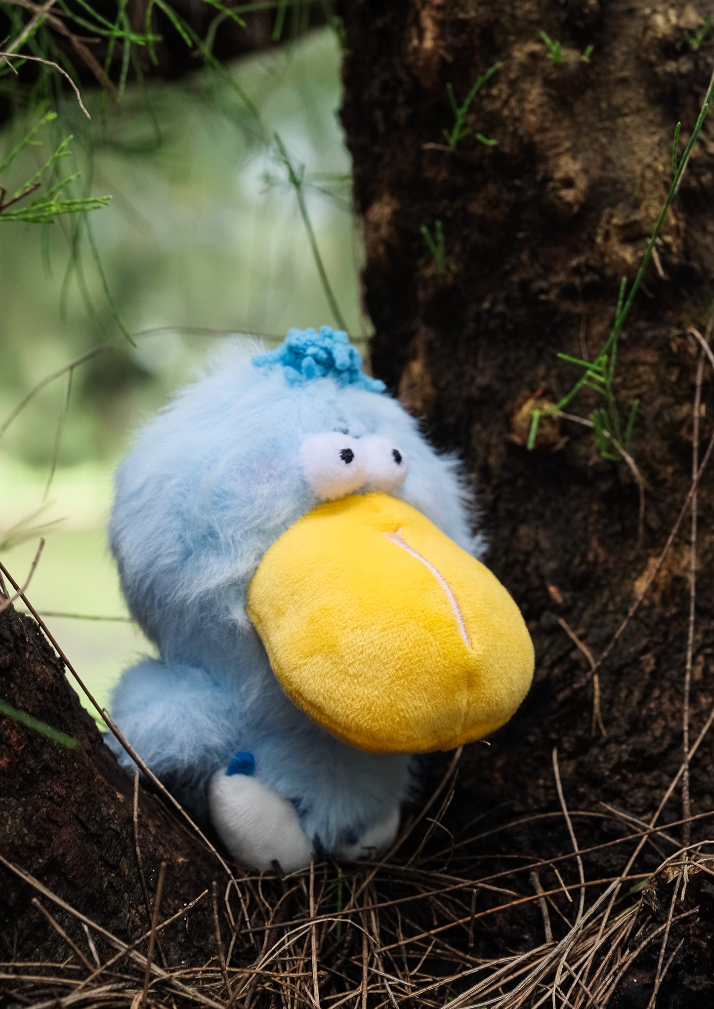 LOGALOGA Sit With Me-Animal Pendant Dozing Stork Plush