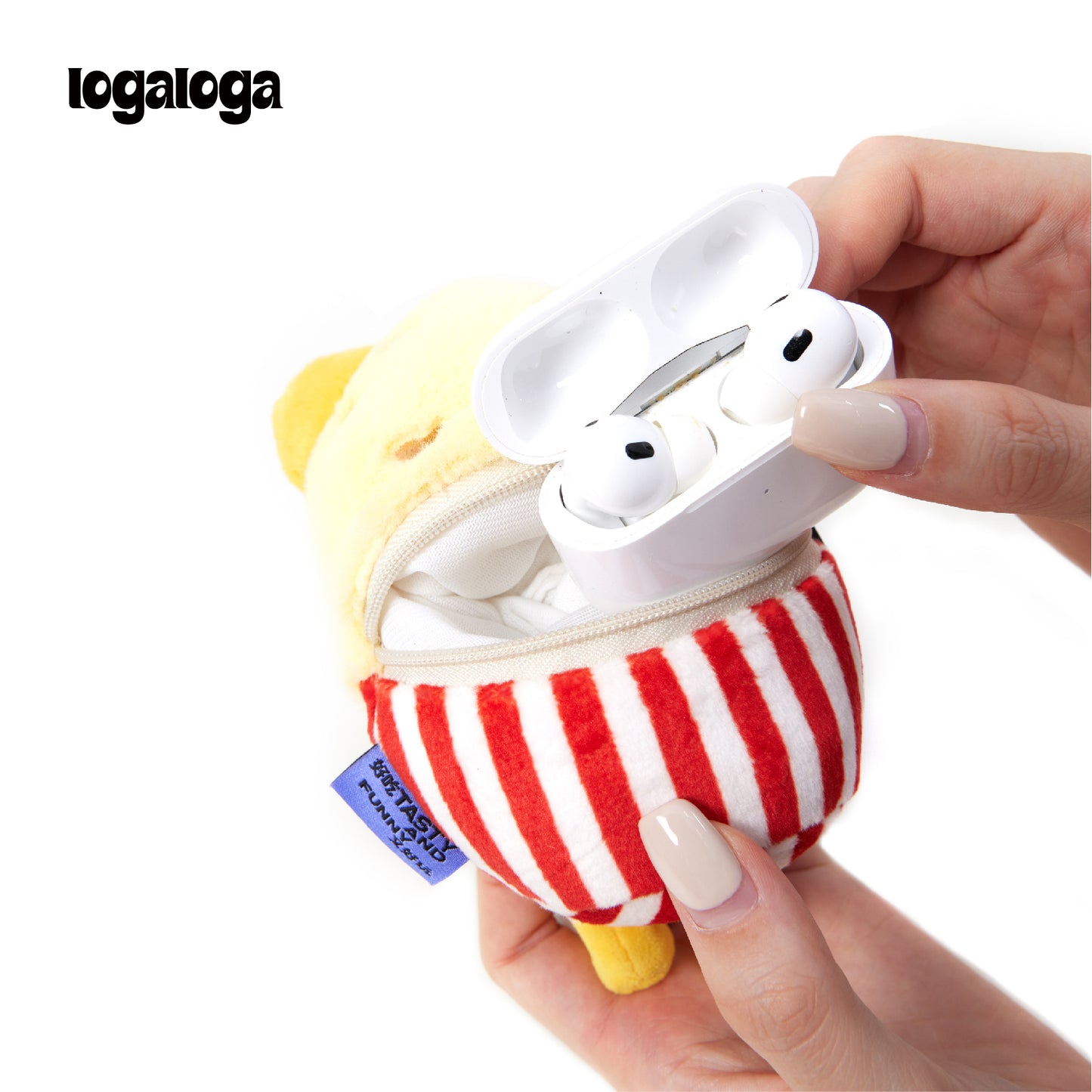 LOGLOGA Popcorn style phone case bag Plush