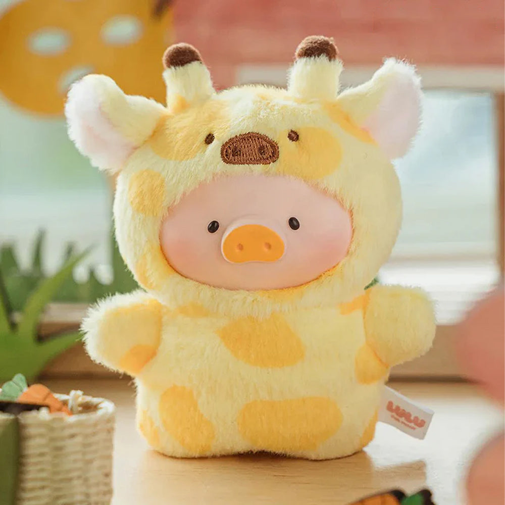 Lulu The Piggy Animal Party Puppet Show PVC Face Plush Keychain Blind Box