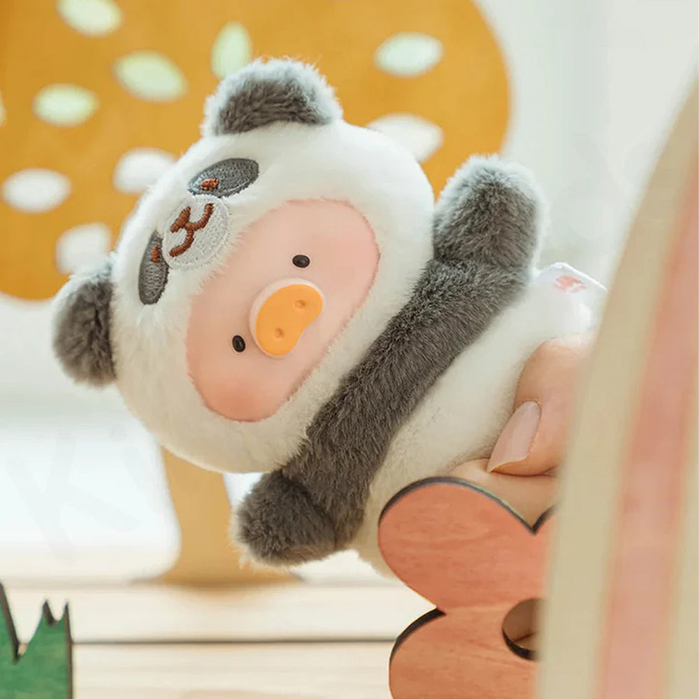 Lulu The Piggy Animal Party Puppet Show PVC Face Plush Keychain Blind Box