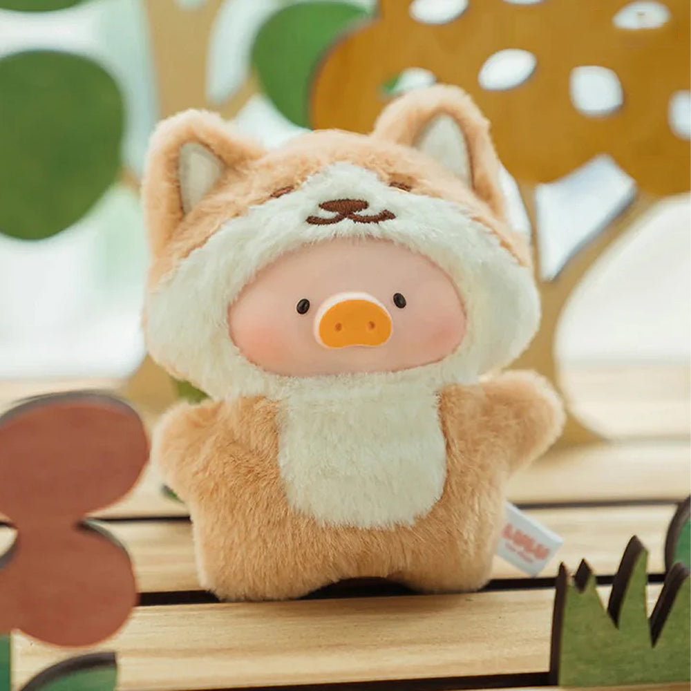 Lulu The Piggy Animal Party Puppet Show PVC Face Plush Keychain Blind Box