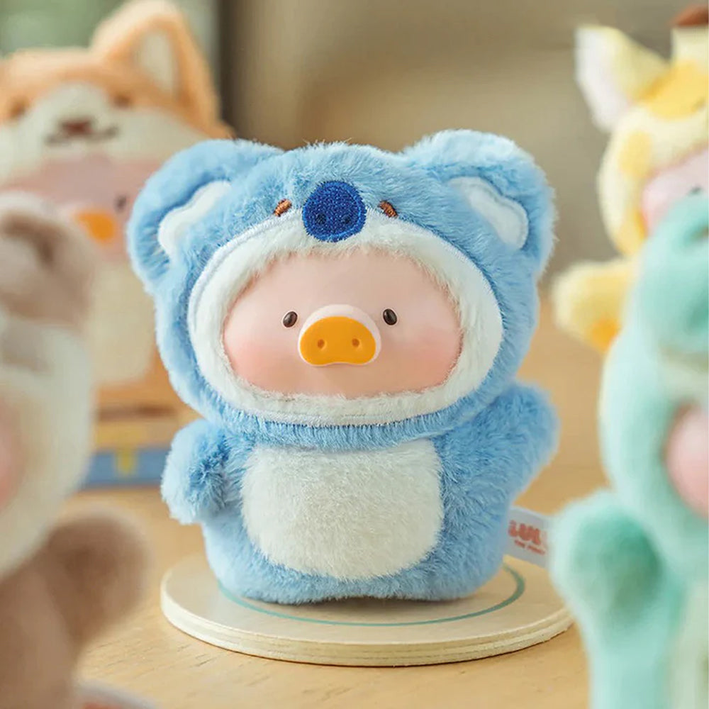 Lulu The Piggy Animal Party Puppet Show PVC Face Plush Keychain Blind Box
