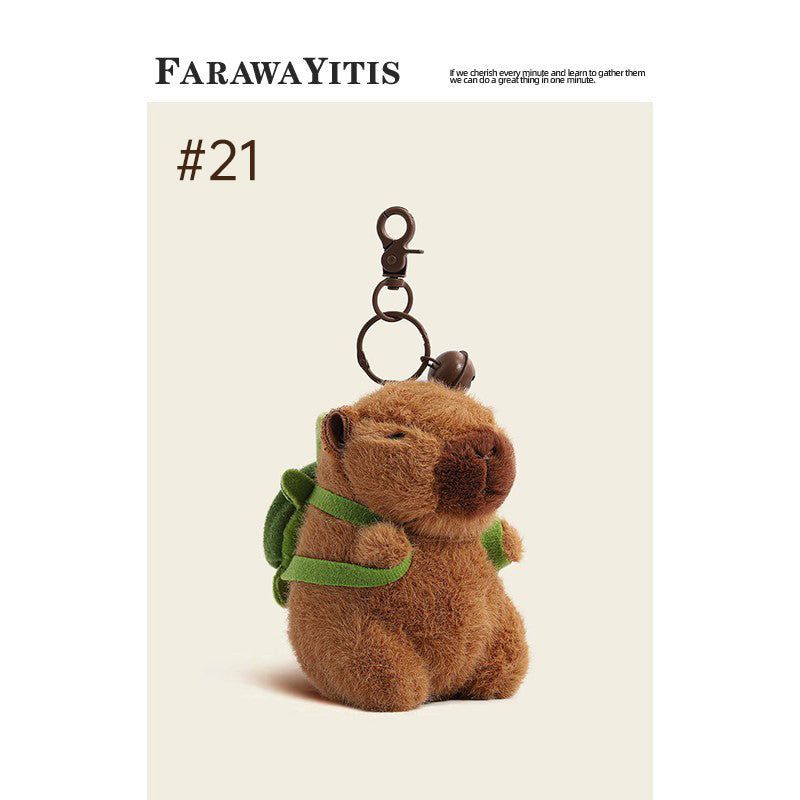 Adorable Capybara Plush Keychain Collection- Cute Animal Gift for Fans #4