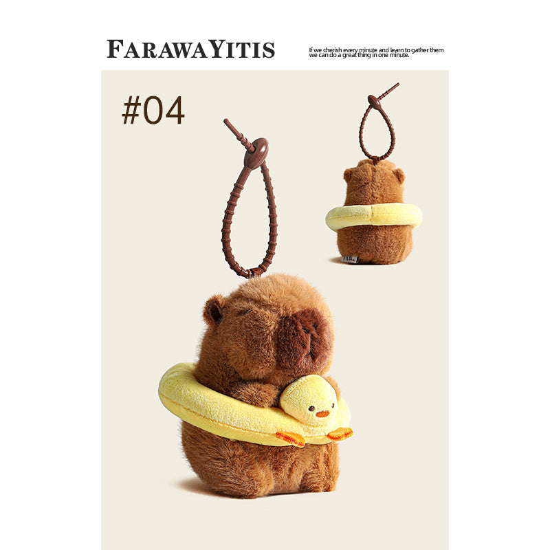 Adorable Capybara Plush Keychain Collection- Cute Animal Gift for Fans #1