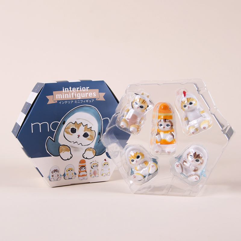 Mofusand Kawaii interior 5 Pcs Set Mini Figurine