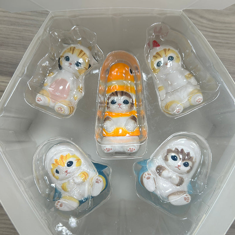 Mofusand Kawaii interior 5 Pcs Set Mini Figurine