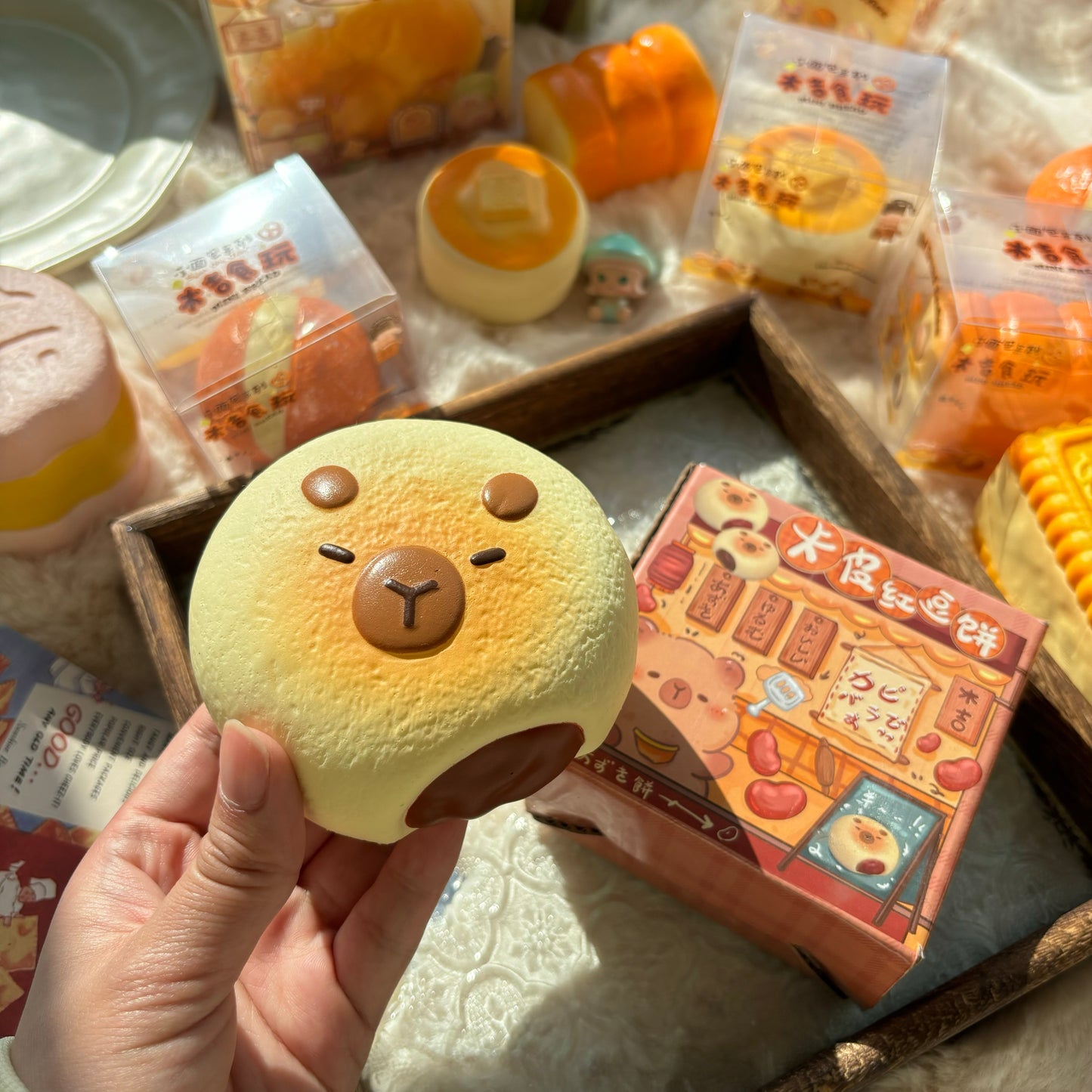 Capybara Red Bean Cake Squishy Toy
