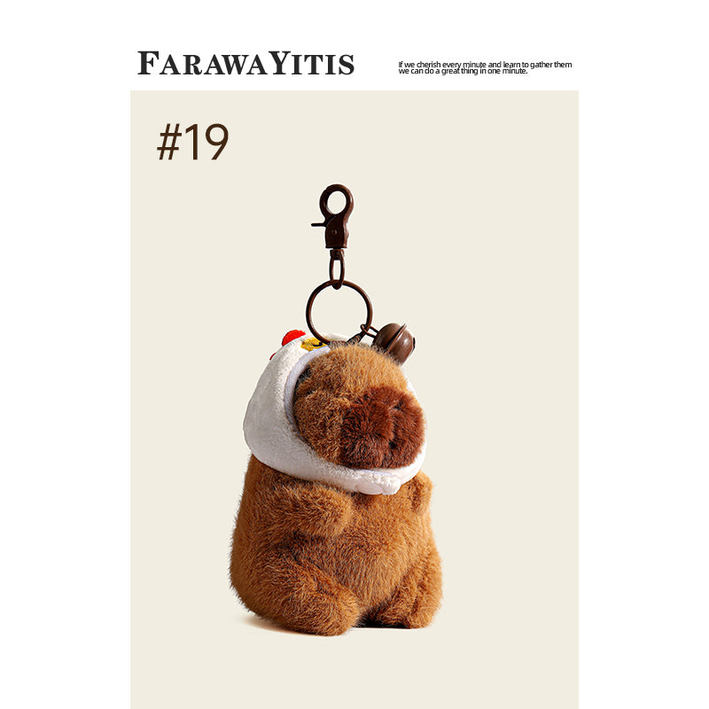 Adorable Capybara Plush Keychain Collection- Cute Animal Gift for Fans #4