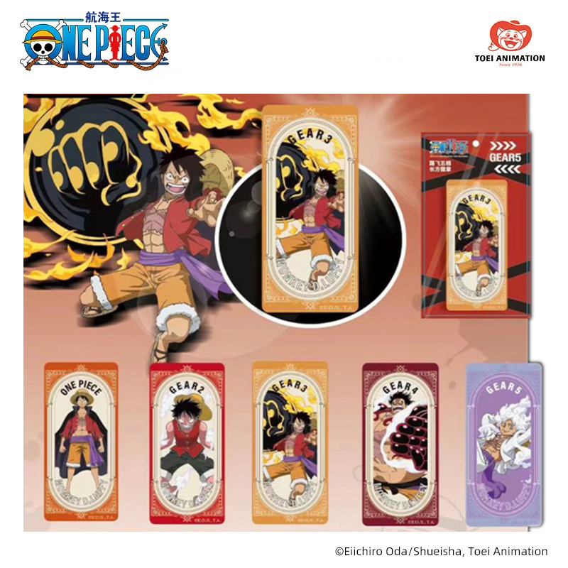 One Piece Gear 5 Nika Luffy Rectangular Tin Badge