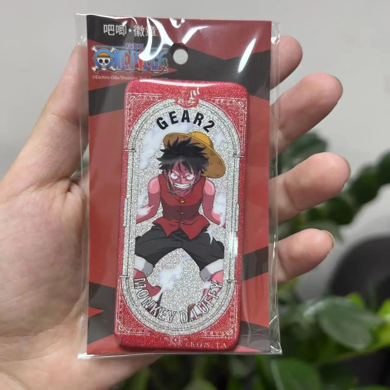 One Piece Gear 5 Nika Luffy Rectangular Tin Badge