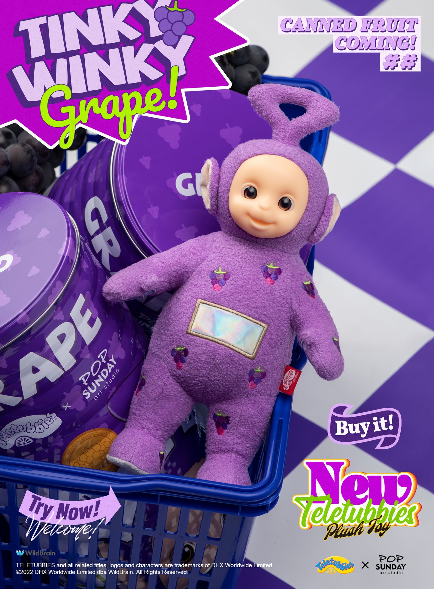 POP SUNDAY Teletubbies Canned Fruit Plush