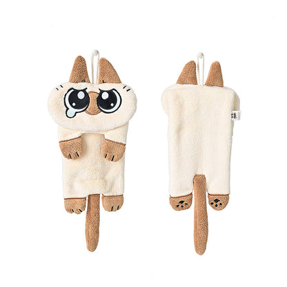 KADOKAWA  Siamese Cat Print Hand Towel