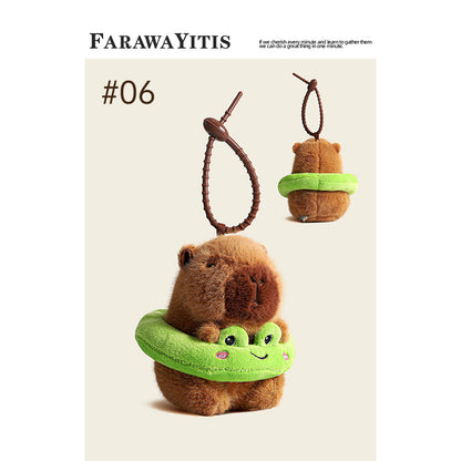 Adorable Capybara Plush Keychain Collection- Cute Animal Gift for Fans #1