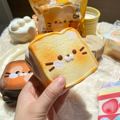 Cat Milk Toast Squishy Toy