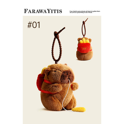 Adorable Capybara Plush Keychain Collection- Cute Animal Gift for Fans #1