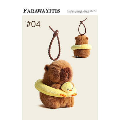 Adorable Capybara Plush Keychain Collection- Cute Animal Gift for Fans #1