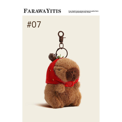 Adorable Capybara Plush Keychain Collection- Cute Animal Gift for Fans #2