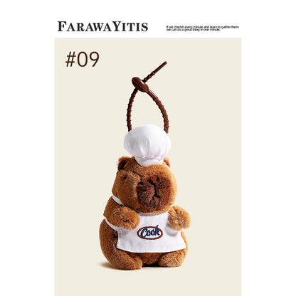 Adorable Capybara Plush Keychain Collection- Cute Animal Gift for Fans #2