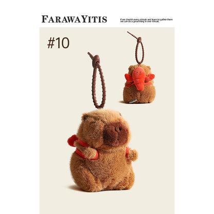 Adorable Capybara Plush Keychain Collection- Cute Animal Gift for Fans #2