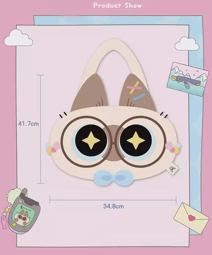 Siamese Cat 'Xiao Dou Ni' Series - Good Morning Dou Ni Plush Shoulder Bag