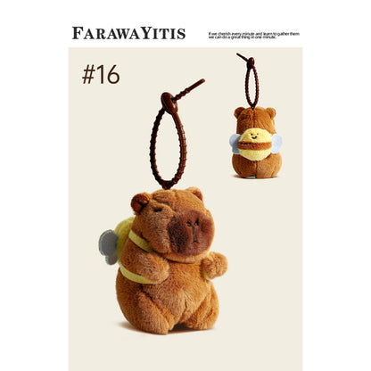 Adorable Capybara Plush Keychain Collection- Cute Animal Gift for Fans #3