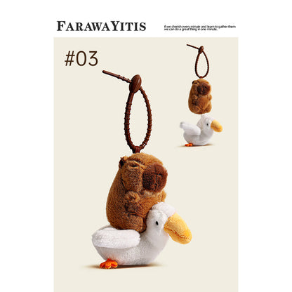 Adorable Capybara Plush Keychain Collection- Cute Animal Gift for Fans #1