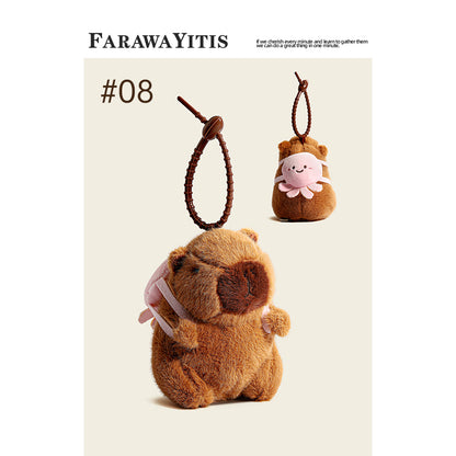 Adorable Capybara Plush Keychain Collection- Cute Animal Gift for Fans #2