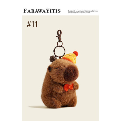 Adorable Capybara Plush Keychain Collection- Cute Animal Gift for Fans #2