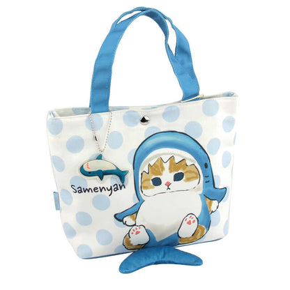 Mofusand Shark Cat Storage Canvas Tote