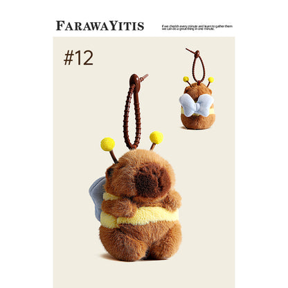 Adorable Capybara Plush Keychain Collection- Cute Animal Gift for Fans #2
