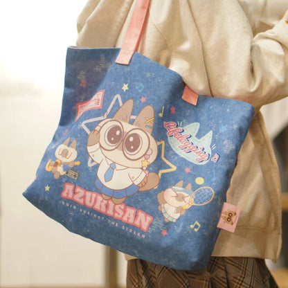 Siamese Cat Xiao Dou Ni - Morning Greetings Series: Canvas Tote Bag
