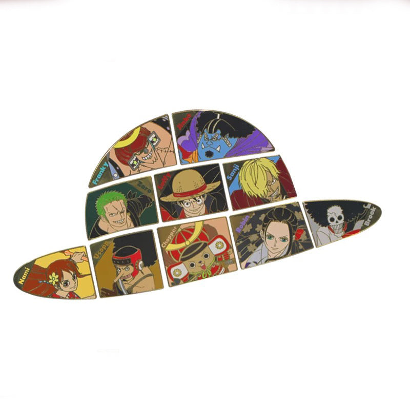 One Piece 25th Anniversary Limited Edition Alloy Badge Collection Box - Straw Hat Crew Assembly