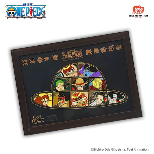 One Piece 25th Anniversary Limited Edition Alloy Badge Collection Box - Straw Hat Crew Assembly