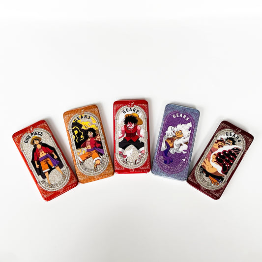 One Piece Gear 5 Nika Luffy Rectangular Tin Badge