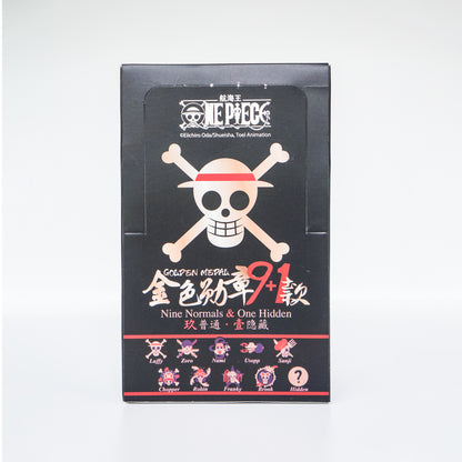 One Piece Straw Hat Pirates' Golden Skull Badge Blind Boxes