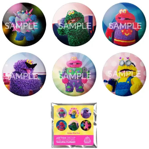 TAKUMA FUJISAKI Lenticular Badge BLIND BAG PIN